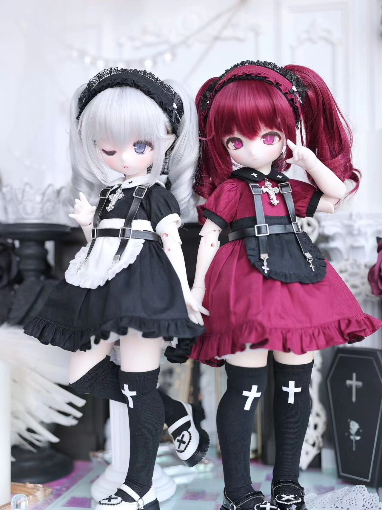 ［BJD服］1/4 kumako/mdd/msd ドール 人形用 衣装セット【战斗女仆】