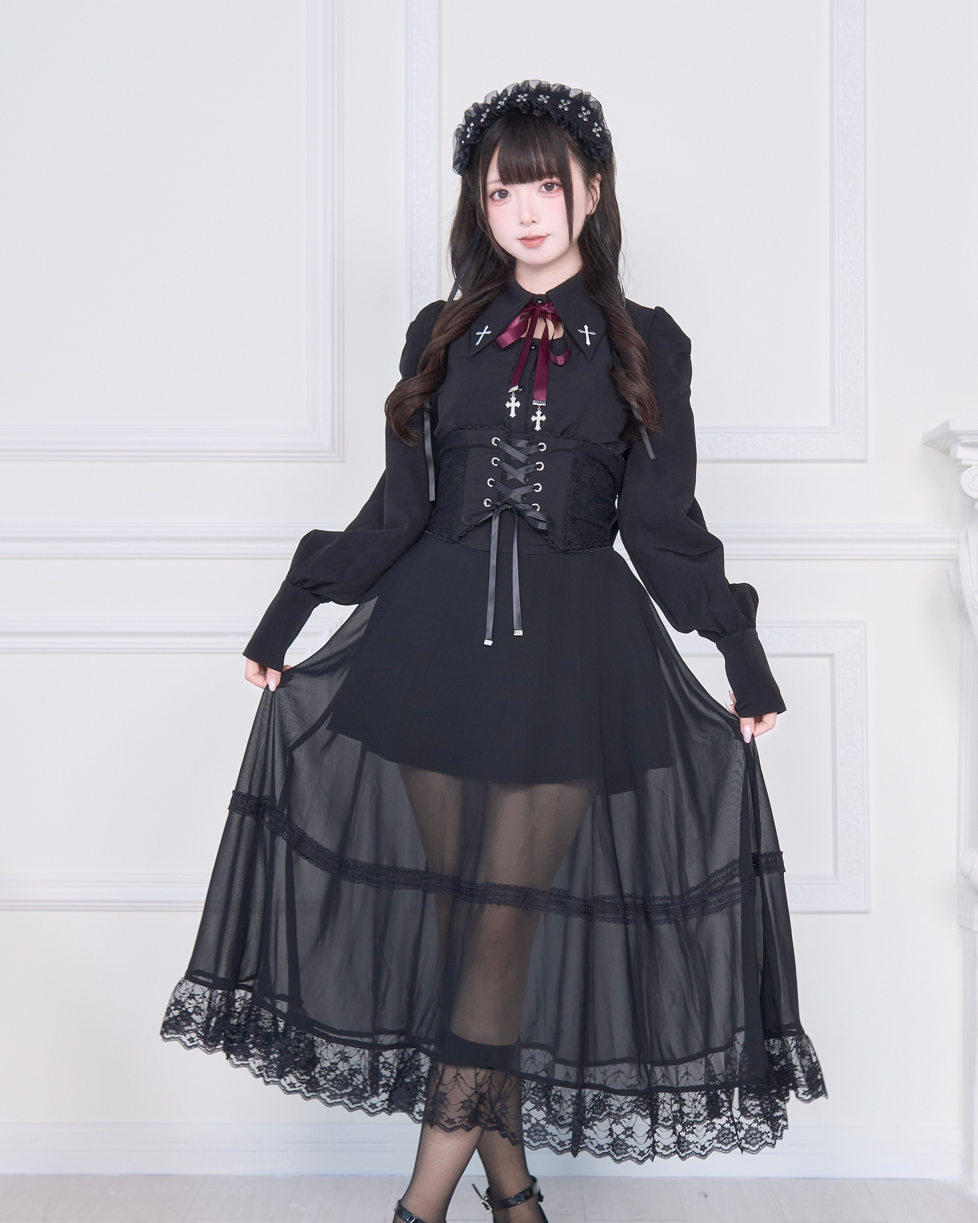 ＆ellecy百鬼夜行ロングスカート ＆ellecy百鬼夜行スカート