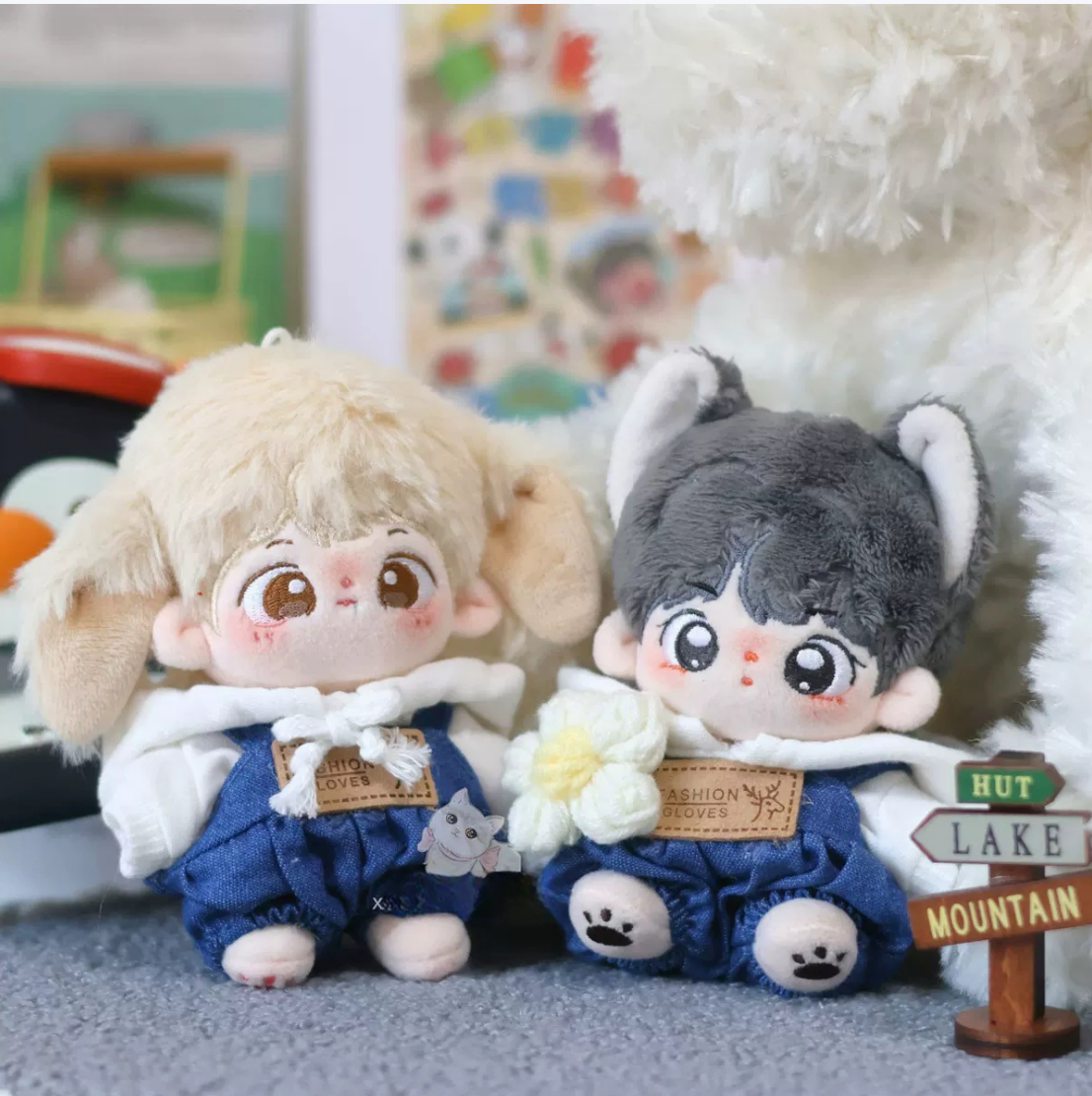 ぬい服］10cm 無属性 ぬいぐるみ用 お洋服【背带裤】 – candymoon