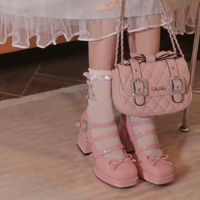 靴］ロリータ 姫 リボン パンプス【ピンク】 – candymoon