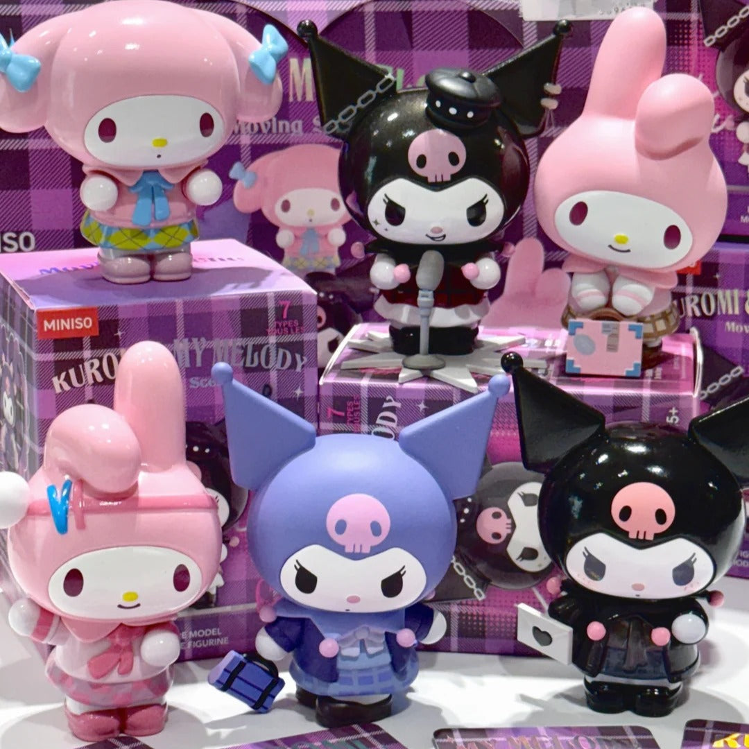 サンリオ マイメロ キティ クロミ シナモン メロクロ フィギュア シークレット サンリオ］マイメロディ＆クロミ トレーディングフィギュア