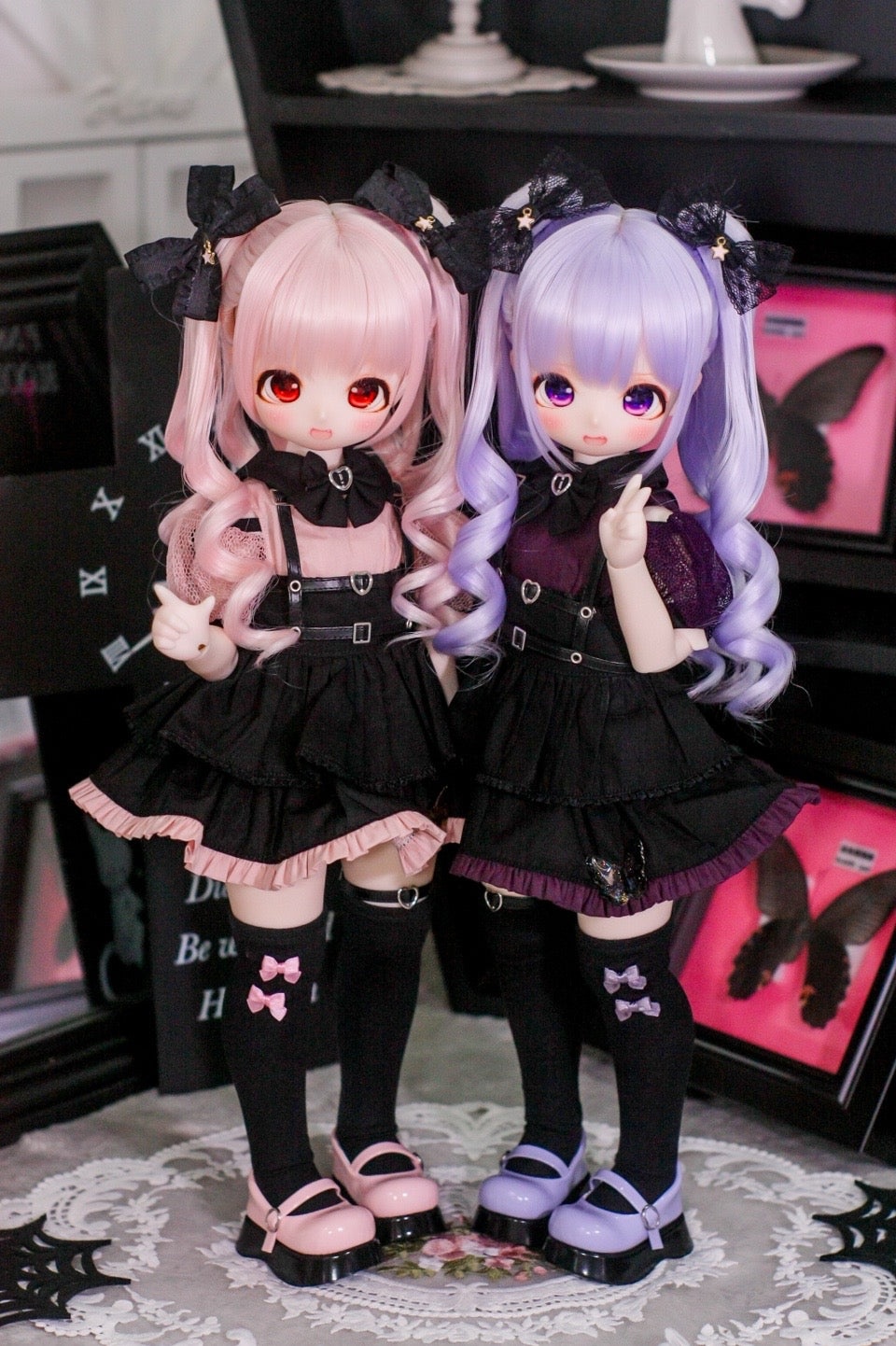 BJD服］1/4 mdd/msd/kumako ドール 人形用 衣装セット【地雷系 