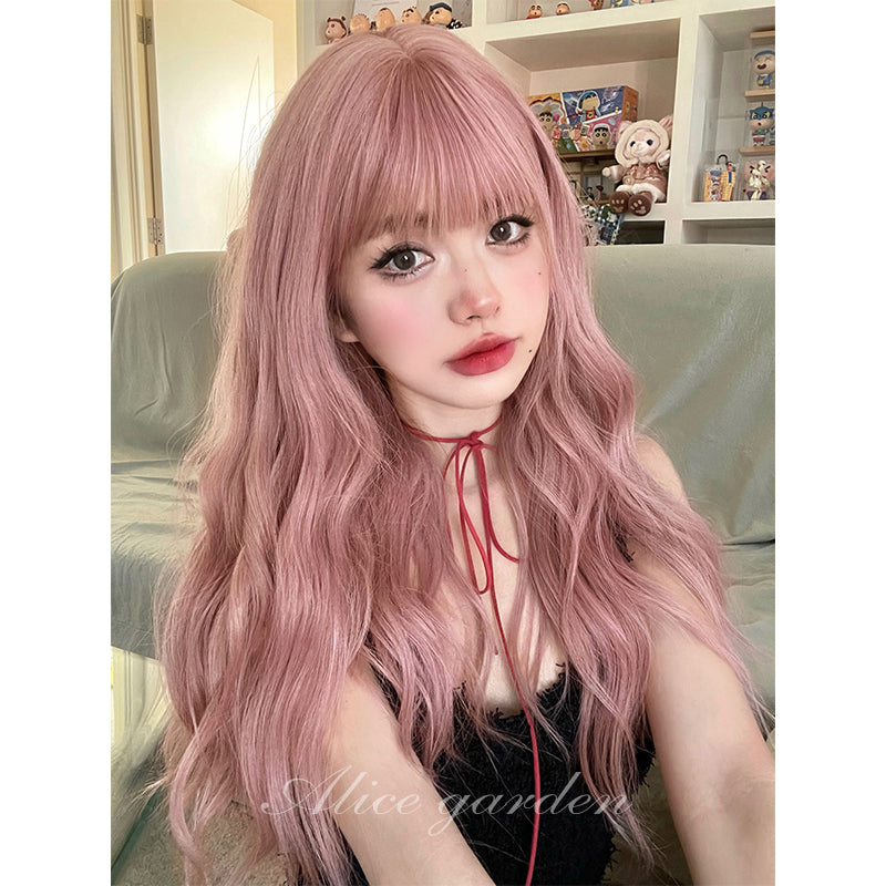 ウィッグ］ピンク ロング 巻き髪 – candymoon