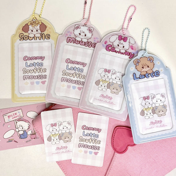 Mikko Illustrations x Moon Prim Clear Pouch Pink Tulip