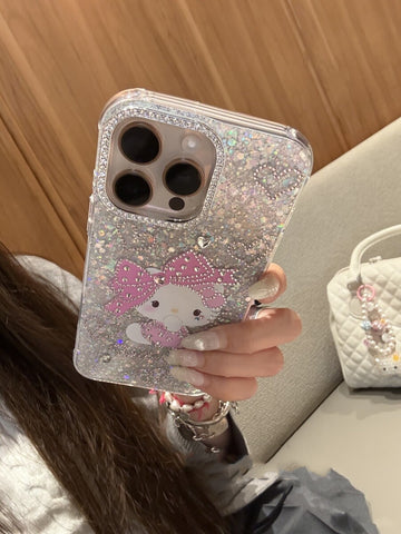 ［サンリオ］ iPhone ケース 13 14 15 16【F2F4F8】