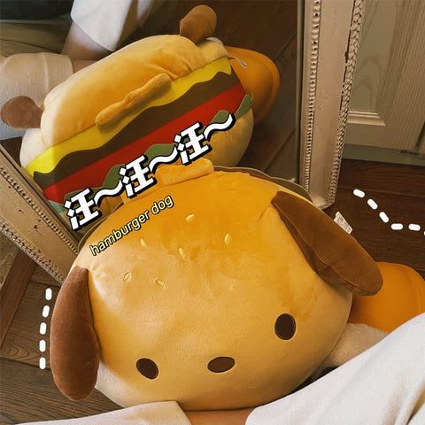 [サンリオ］ポチャッコ ハンバーガー クッション