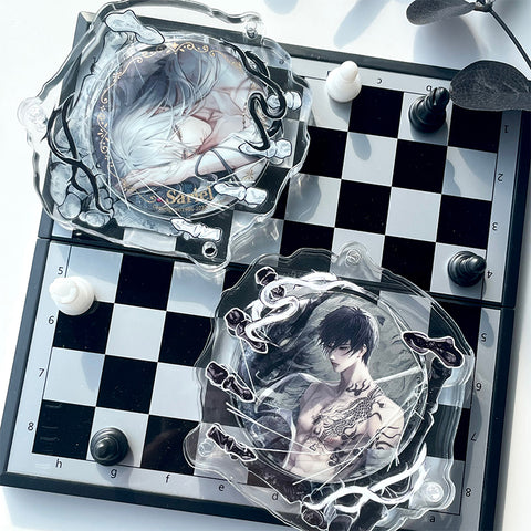 ［推し活グッズ］缶バッジアクリルフレーム 58~75mm【Z9F6Y2】