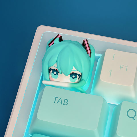 ［初音ミク］樹脂 手作り キーキャップ メカニカルキーボード