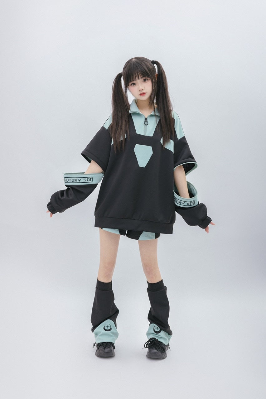 洋服］サブカル トップス ショートパンツ セット【Z3QVQE】 – candymoon