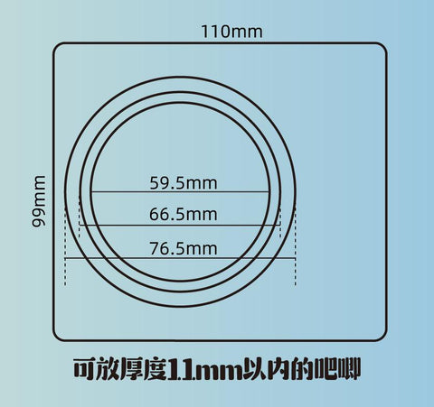 ［推し活グッズ］缶バッジ アクリルフレーム 58~75mm【Z3Q1J5】