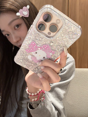 ［サンリオ］ iPhone ケース 13 14 15 16【F2F4F8】