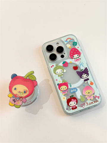 ［サンリオ］ウサハナ iPhone ケース 13 14 15 16【V7R7O5】