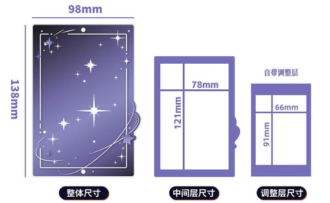 ［推し活グッズ］チェキ用 アクリルフレーム 大【N6Q0H0】