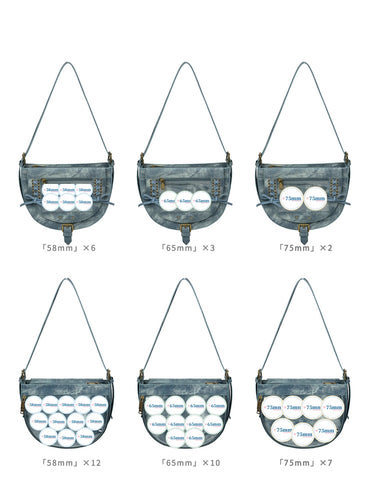 ［バッグ］ 缶バッジ用 痛バッグ 2way ショルダーバッグ【马鞍痛】