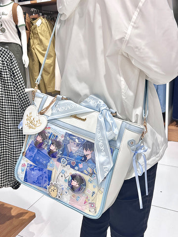 ［バッグ］缶バッジ用 痛バッグ トートバッグ【Y6H5T4】