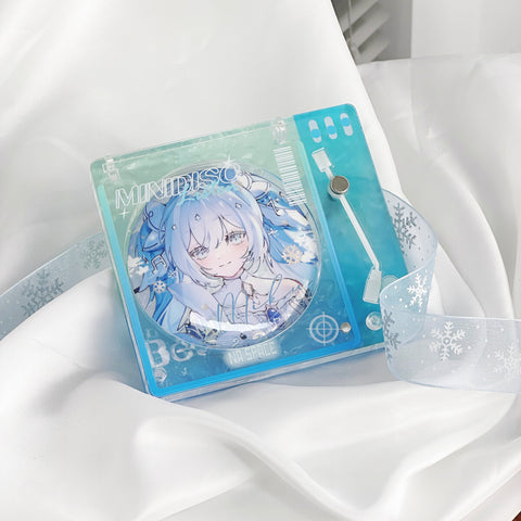 ［推し活グッズ］缶バッジ アクリルフレーム 58~75mm【Z3Q1J5】