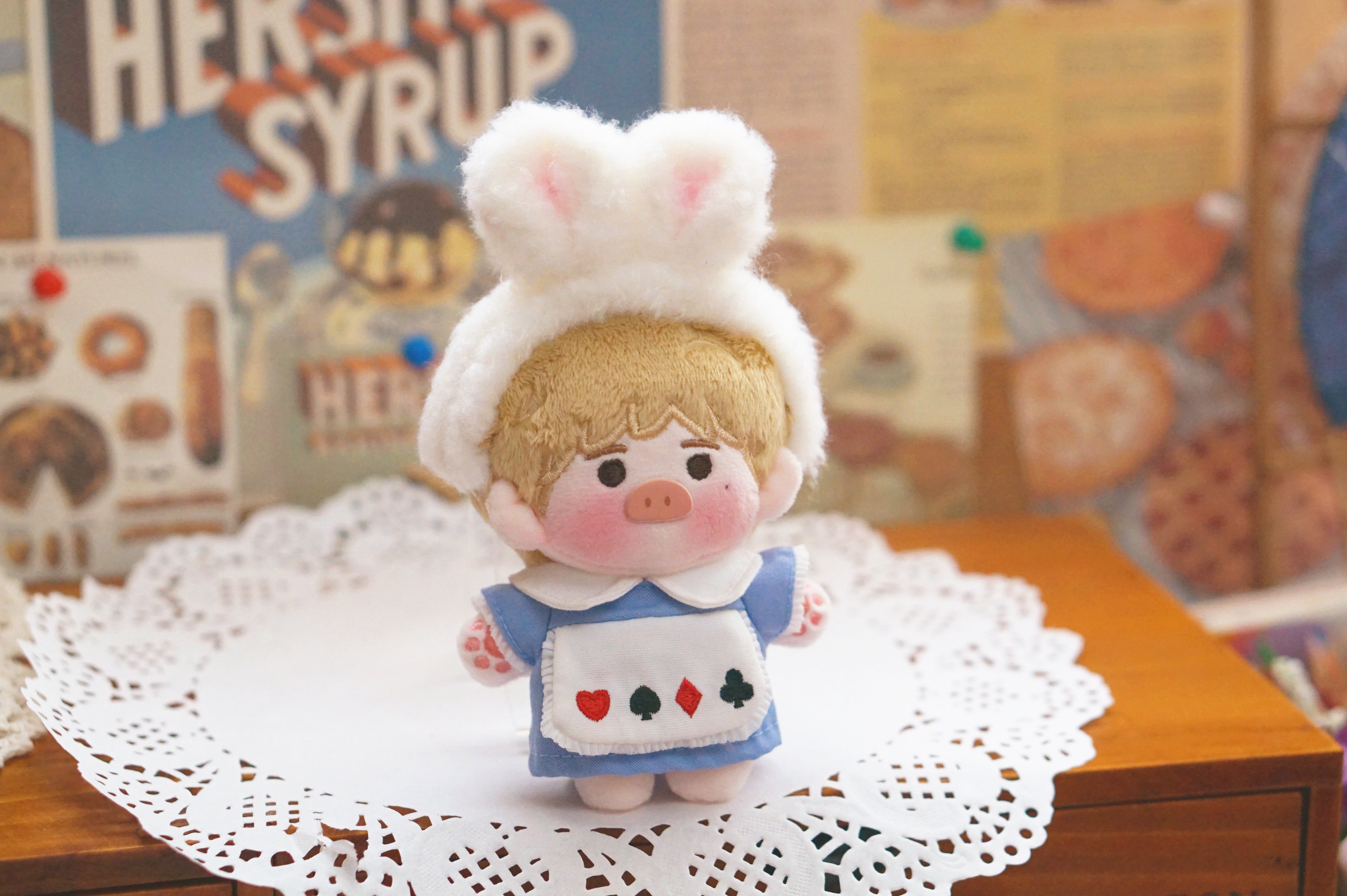 ぬい服］10cm 無属性 ぬいぐるみ用 お洋服【白兔】 – candymoon