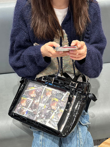 ［バッグ］缶バッジ用 痛バッグ 2way ショルダーバッグ【S0F5X5】