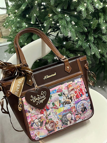 ［バッグ］缶バッジ用 痛バッグ トートバッグ【Y6H5T4】