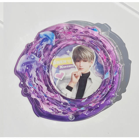 ［推し活グッズ］缶バッジ アクリルフレーム 75mm【潮汐】