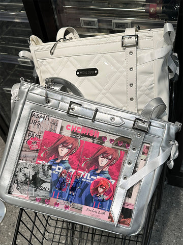 ［バッグ］缶バッジ用 痛バッグ 2way ショルダーバッグ【S0F5X5】