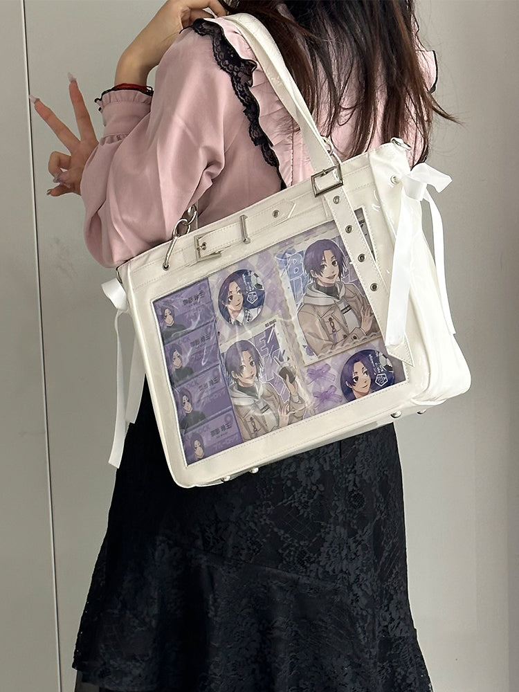BT21 公式 ナイロントートバッグ 缶バッジ（2個）付 バッグ］缶バッジ 痛バッグ ショルダーバッグ Sサイズ【G92HBT