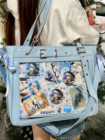 ［バッグ］缶バッジ用 痛バッグ 2way ショルダーバッグ【S0F5X5】