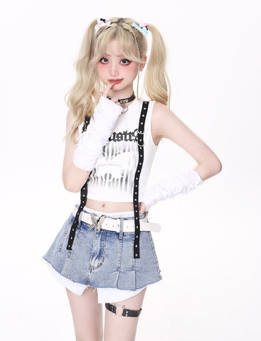 ［洋服］Y2K ベルト ミニスカート【2XUU7J】