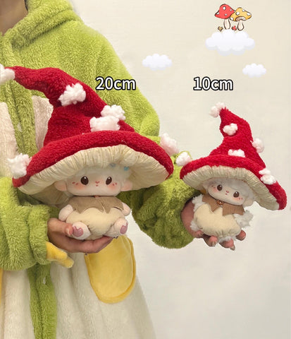 ［ぬい服］10/20cm 無属性 ぬいぐるみ用 お洋服【蘑菇】