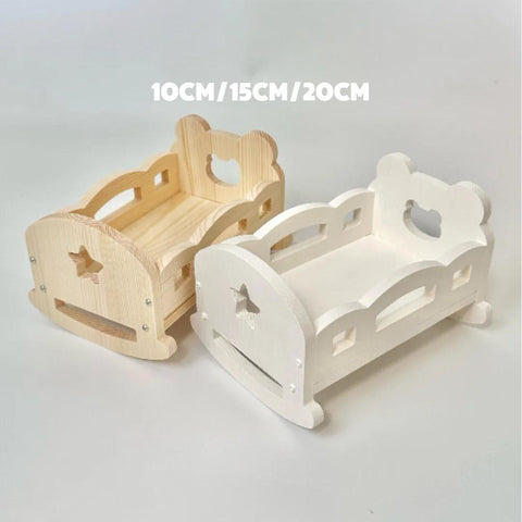 【受注予約】［ぬい小物］10/15/20cm 無属性 ぬいぐるみ用 ベッド【婴儿床】