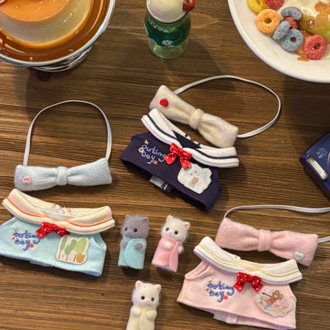 ［ぬい服］10cm 無属性 ぬいぐるみ用 お洋服【小熊学院】