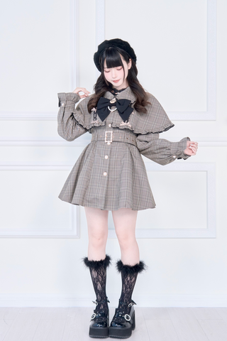 ［ファッション］地雷系 量産型 ケープトレンチコート【WMS1MC】