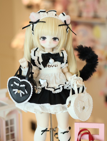 ［BJD服］1/4 1/6 ドール用 ハート トートバッグ【VTSJN0】