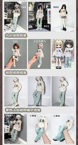 ［BJD服］1/6 1/4 ドール用 衣装セット【生椰】