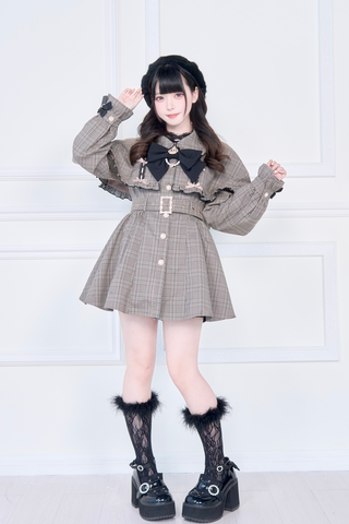 ［ファッション］地雷系 量産型 ケープトレンチコート【WMS1MC】