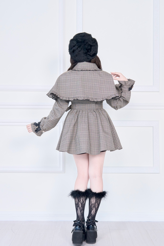 ［ファッション］地雷系 量産型 ケープトレンチコート【WMS1MC】