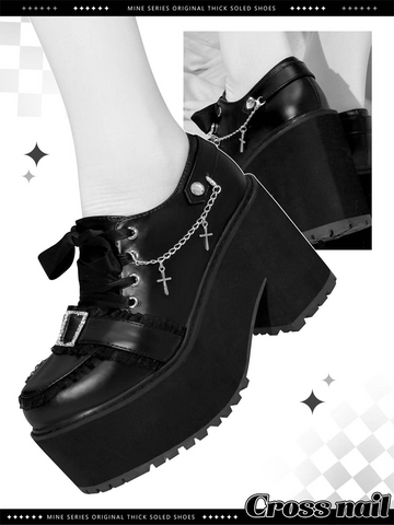 ［靴］地雷系 量産型 バックル パンプス【73SCC5】