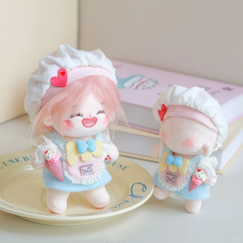 ［ぬい服］10/15cm 無属性 ぬいぐるみ用服【甜品师】