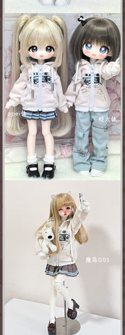 ［BJD服］1/6 1/4 ドール用 衣装セット【生椰】