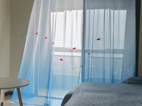 ［オリジナル］手作り 金魚 ビーズカーテン【VJXD56】