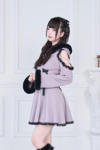 ［ファッション］地雷系 量産型 オフショル ワンピース【BKZ7TH】