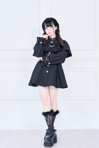 ［ファッション］地雷系 量産型 ケープトレンチコート【WMS1MC】