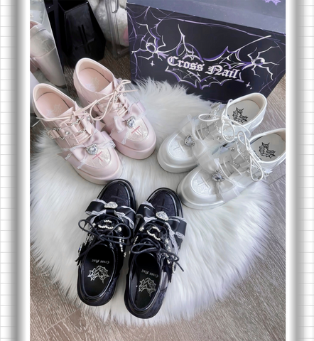 ［靴］地雷系 量産型 リボン フォームシューズ【2TY4S7】