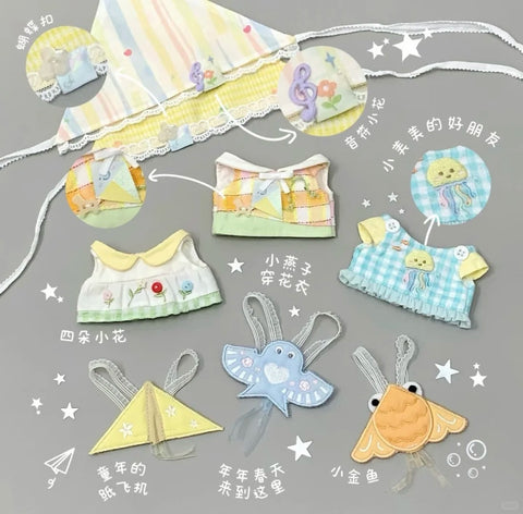 ［ぬい服］10cm 無属性 ぬいぐるみ用 お洋服【野餐】