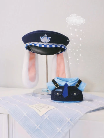 【受注予約】［ぬい服］10cm 無属性 ぬいぐるみ用 お洋服【警官】