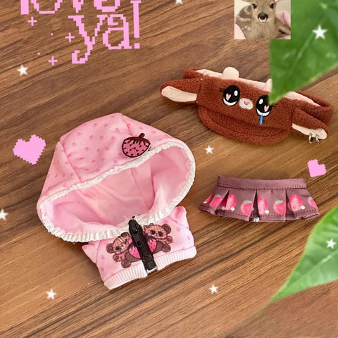 【受注予約】［ぬい服］10cm 無属性 ぬいぐるみ用服【Y2K】