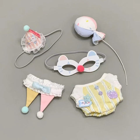 ［ぬい服］10cm 無属性 ぬいぐるみ用 お洋服【马戏团】