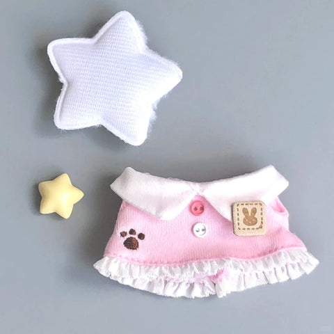 ［ぬい服］10cm 無属性 ぬいぐるみ用 お洋服【粉兔】