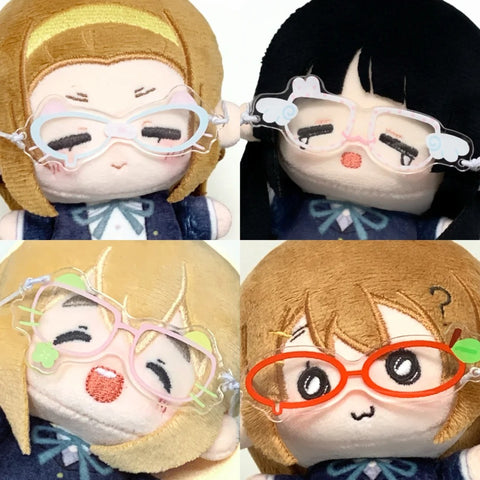 ［ぬい小物］10cm 無属性 ぬいぐるみ用 アクリル眼鏡【眼镜】