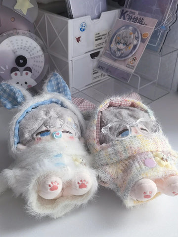 ［ぬい服］10cm 無属性 ぬいぐるみ用服【兔子】